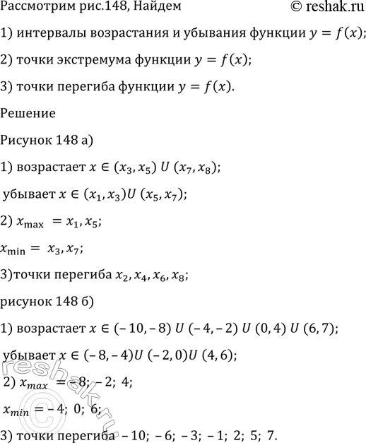 Изображение 969 На рисунке 148 изображён график функции у - g (х), являющейся производной функции у = f (х)....