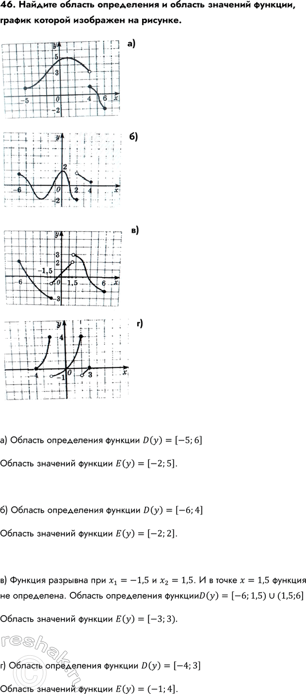 Изображение Упр.46 ГДЗ Колмогоров 10-11 класс