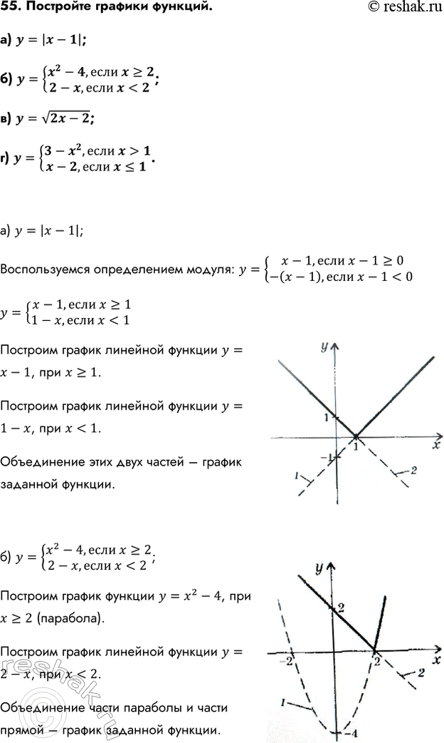 Изображение Упр.55 ГДЗ Колмогоров 10-11 класс