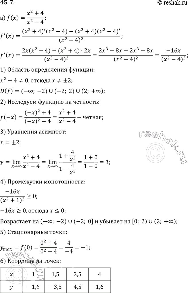 Изображение Упр.45.7 ГДЗ Мордковича 10 класс профильный уровень