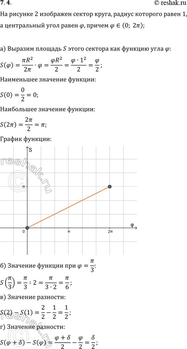 Изображение Упр.7.4 ГДЗ Мордковича 10 класс профильный уровень