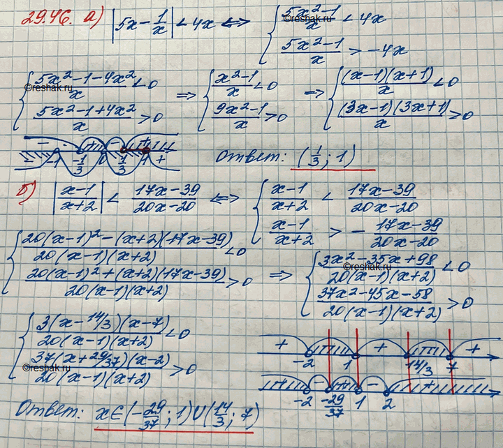 Изображение Упр.29.46 ГДЗ Мордковича 11 класс профильный уровень