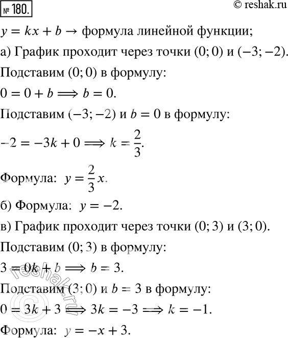 Изображение Упр.180 Вариант 2 Дидактические материалы ГДЗ Мерзляк Полонский 7 класс