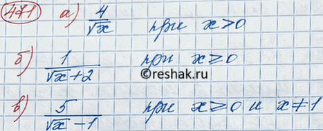 Изображение Найдите значение выражения:  а) корень (5х - 10) при х = 2; 2,2; 5,2; 22;  б) корень (6 - 2у) при у = 1; -1,5; -15;...