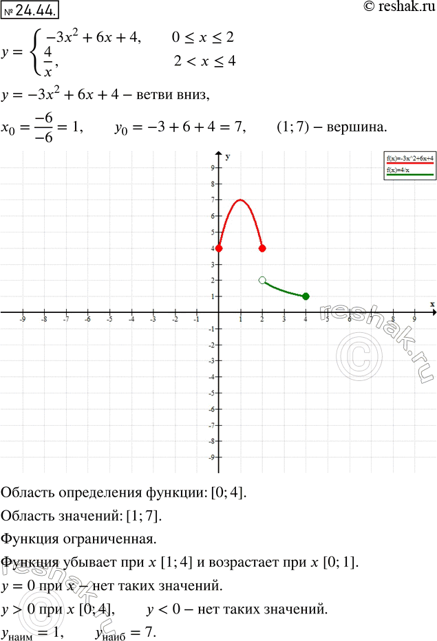 Изображение Упр.24.44 ГДЗ Мордкович 8 класс