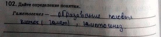 Изображение Упр.102 ГДЗ Рабочая тетрадь Пасечник 9 класс