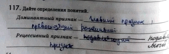 Изображение Упр.117 ГДЗ Рабочая тетрадь Пасечник 9 класс