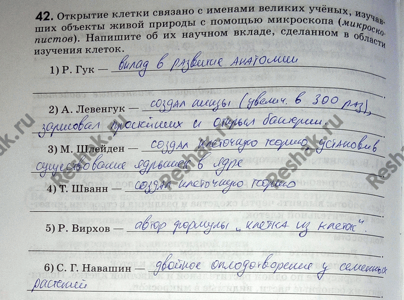 Изображение 42. Открытие клетки связано с именами великих учёных, изучавших объекты живой природы с...