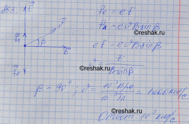 Изображение Линии напряженности однородного электрического поля и линии индукции однородного...