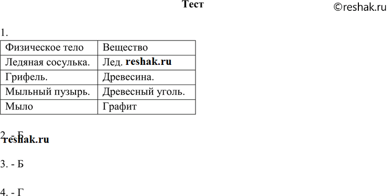 Изображение 1. В один столбик выпишите понятия, которые обозначают физическое тело, а в другой —...