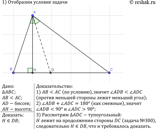 Изображение На диагонали АС квадрата ABCD взята точка М так, что АМ = АВ. Через точку М проведена прямая,...