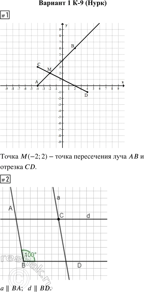 Изображение Задание 1 Контрольная работа 9 по учебнику Нурка ГДЗ Дидактические материалы Чесноков 6 класс