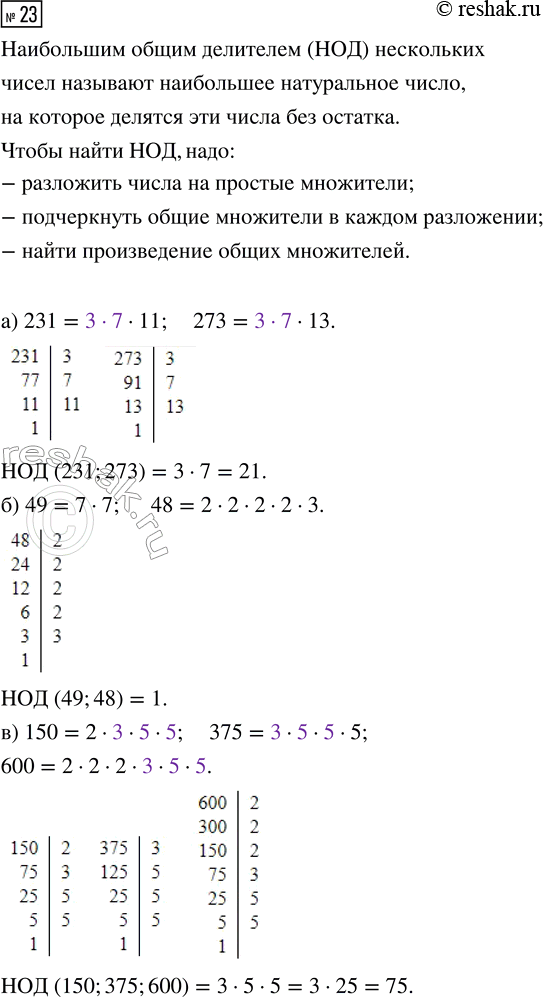 Изображение Задание 23 Вариант 2 Самостоятельная работа ГДЗ Дидактические материалы Чесноков 6 класс