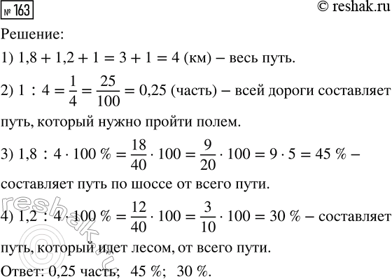 Изображение Задание 163 Вариант 4 Самостоятельная работа ГДЗ Дидактические материалы Чесноков 6 класс