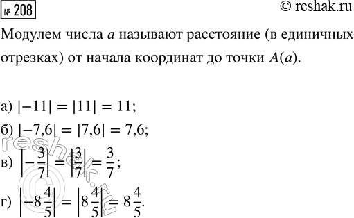 Изображение Задание 208 Вариант 4 Самостоятельная работа ГДЗ Дидактические материалы Чесноков 6 класс