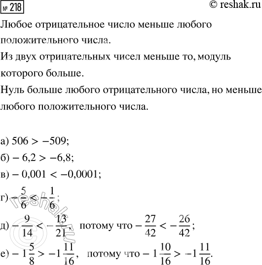 Изображение Задание 218 Вариант 4 Самостоятельная работа ГДЗ Дидактические материалы Чесноков 6 класс