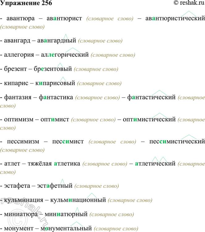 Изображение 256. Спишите. Обозначьте суффиксы прилагательных.  Авантюра — ав..нтюрист —...