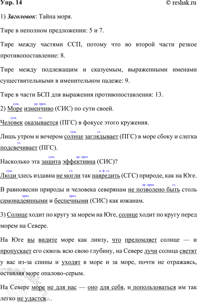 Изображение 14. 1) Прочитайте отрывок из эссе, озаглавьте текст. Проанализируйте употребление знака тире в...