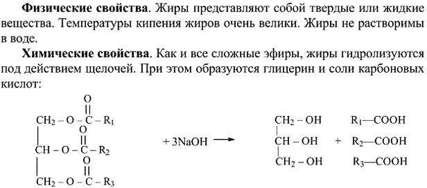 Изображение 12. Какие свойства характерны для жиров? Напишите соответствующие уравнения...